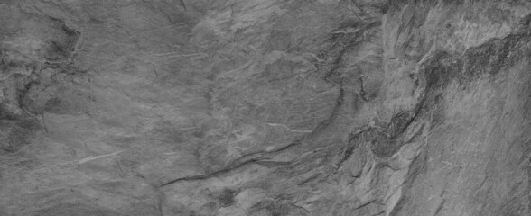 Naklejka premium Black wall slate texture rough background, dark concrete floor or old grunge background.