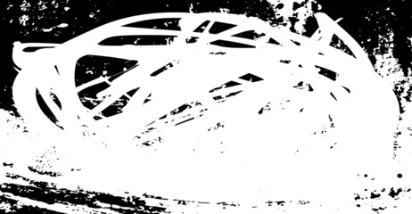 Dirty grunge background. The monochrome texture is old. Vintage worn pattern. The surface is covered with scratches