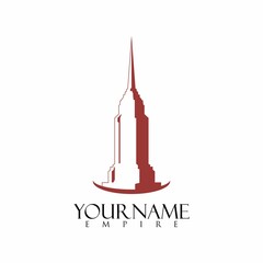 Simple and unique skyscraper or building tower image graphic icon logo design abstract concept vector stock. can be used as an estate or architect or property.