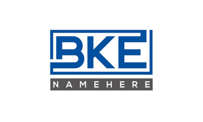 BKE creative three letters logo