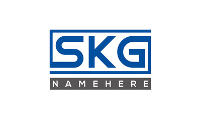 SKG creative three letters logo