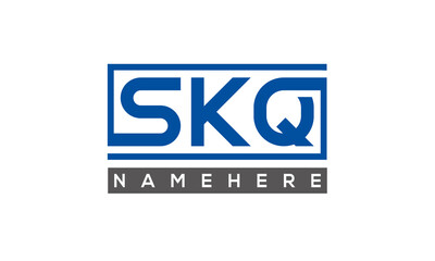 SKQ creative three letters logo