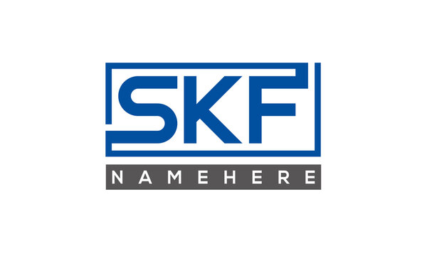 SKF creative three letters logo
