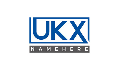 UKX creative three letters logo	