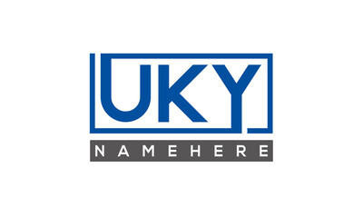 UKY creative three letters logo	