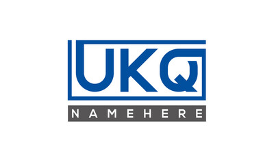 UKQ creative three letters logo	