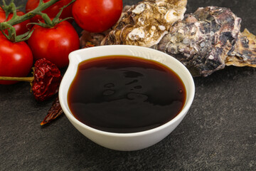 Oyster sauce in the bowl