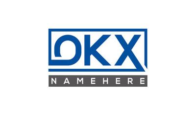 OKX creative three letters logo	