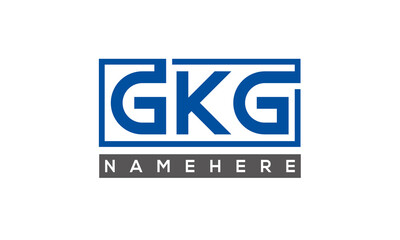 GKG creative three letters logo	