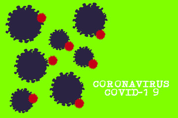 Virus background, stop the pandemic virus spread vector