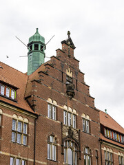 Front facade of the Museumsberg building in Flensburg, Germany