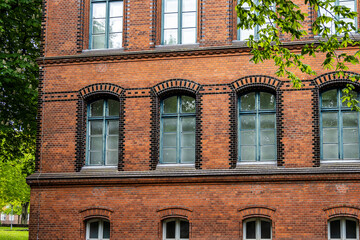 Fototapeta premium Hans-Christian-Haus on top of the Museum hill in Flensburg, Germany