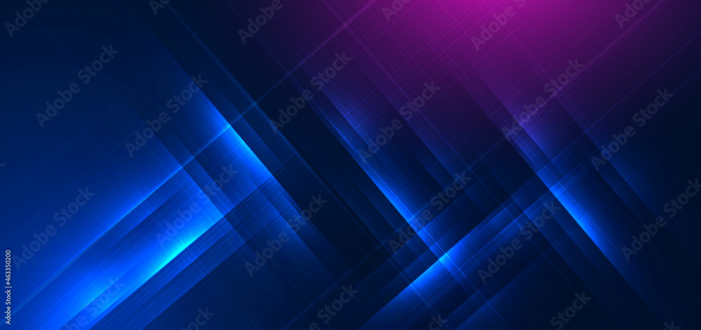 Poster abstract dark blue and pink gradient futuristic background with diagonal stripe lines and light effe