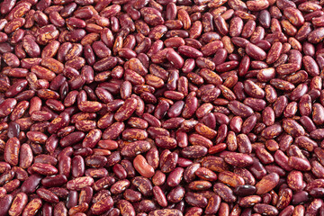 Dried red pinto beans background