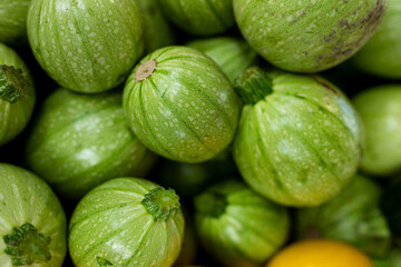 Beautiful picture of fresh zucchini