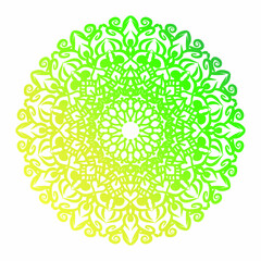 Vector round abstract circle. Mandala style.