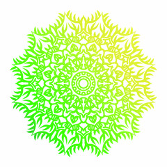 Vector round abstract circle. Mandala style.