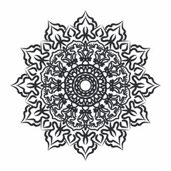 Vector round abstract circle. Mandala style.