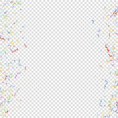 Color serpentine carnival red spiral ribbon curly