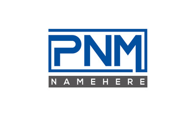 PNM creative three letters logo	