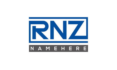 RNZ creative three letters logo	