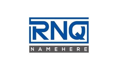 RNQ creative three letters logo	