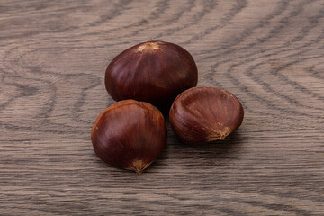 Organic natural sweet Chestnut heap