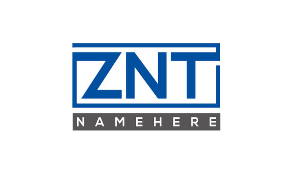 ZNT creative three letters logo	