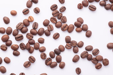 coffee beans on a white background