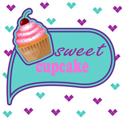 illustration cupcake