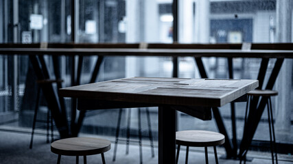 Modern designed table and chairs