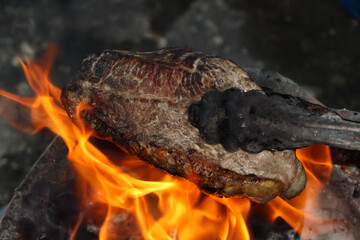 fire grilled meat