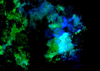 幻想的な水彩の水色テクスチャ背景
