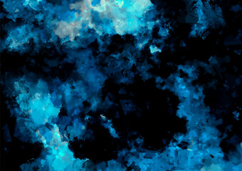 幻想的な水彩の水色テクスチャ背景
