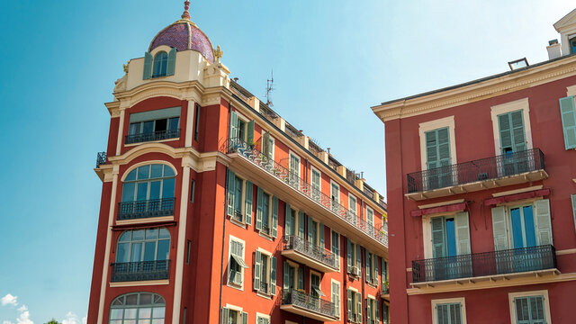 Residential buildings in Nice, France