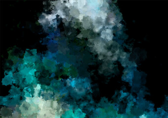 幻想的な水彩の水色テクスチャ背景
