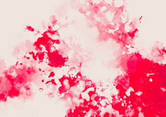 赤い幻想的な血の水彩テクスチャ背景
