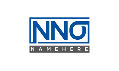 NNO creative three letters logo
