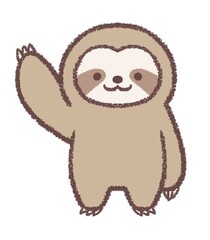 案内するナマケモノ