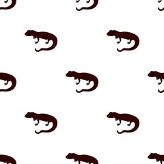 Lizard pattern seamless background texture repeat wallpaper geometric vector