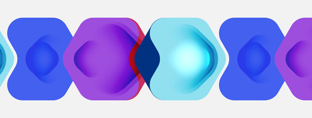 Color arrow shapes on white backdrop. Minimal geometric abstract background. Vector illustration for wallpaper banner background or landing page