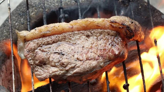 Grilled fresh meat and safe from red meat accelerators