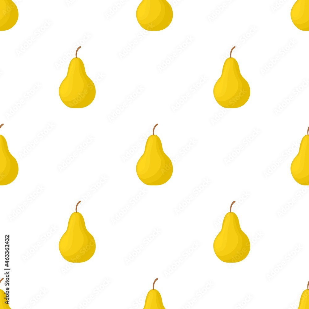 Poster yellow pear pattern seamless background texture repeat wallpaper geometric vector