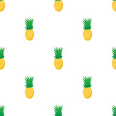 Pineapple pattern seamless background texture repeat wallpaper geometric vector