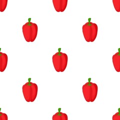 Red pepper pattern seamless background texture repeat wallpaper geometric vector