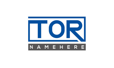 TOR creative three letters logo