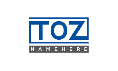 TOZ creative three letters logo