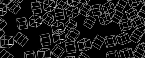 3d rendering abstract black and white pattern background