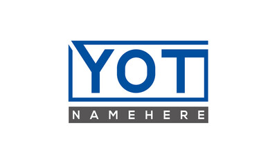 YOT creative three letters logo