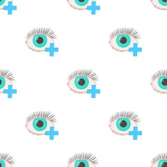Hyperopia eyesight disorder pattern seamless background texture repeat wallpaper geometric vector